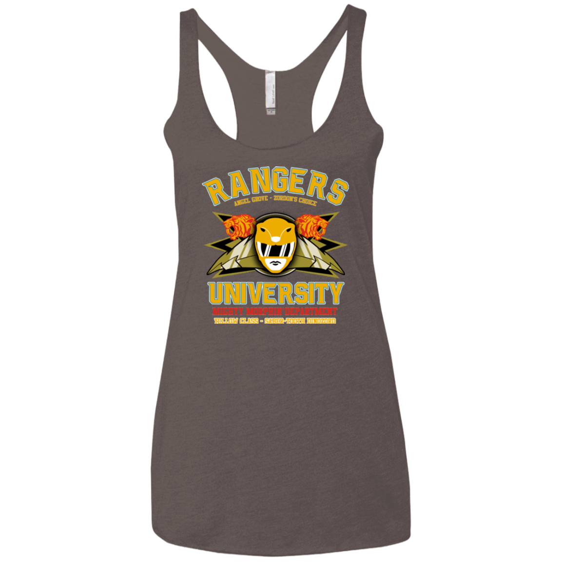 T-Shirts Macchiato / X-Small Rangers U Yellow Ranger Women's Triblend Racerback Tank