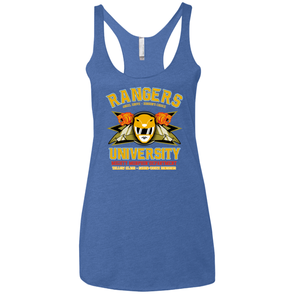 T-Shirts Vintage Royal / X-Small Rangers U Yellow Ranger Women's Triblend Racerback Tank