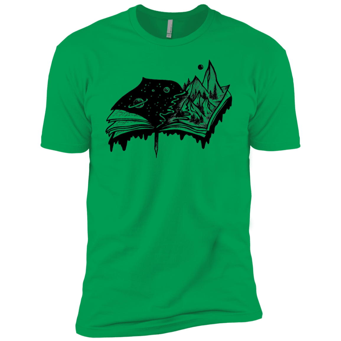 T-Shirts Kelly Green / YXS Reading is Life Boys Premium T-Shirt