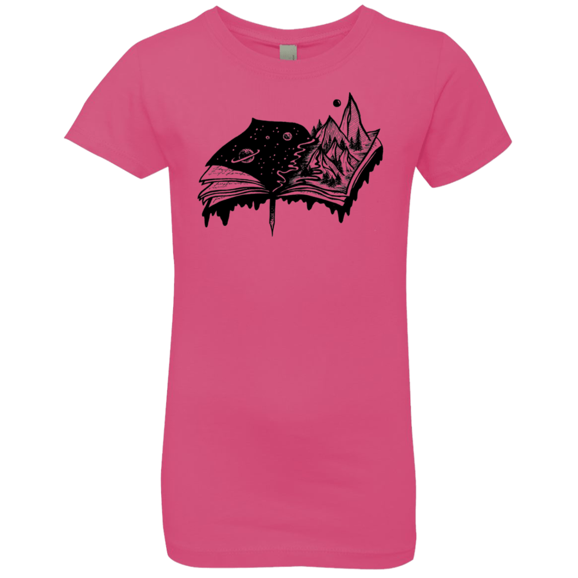 T-Shirts Hot Pink / YXS Reading is Life Girls Premium T-Shirt