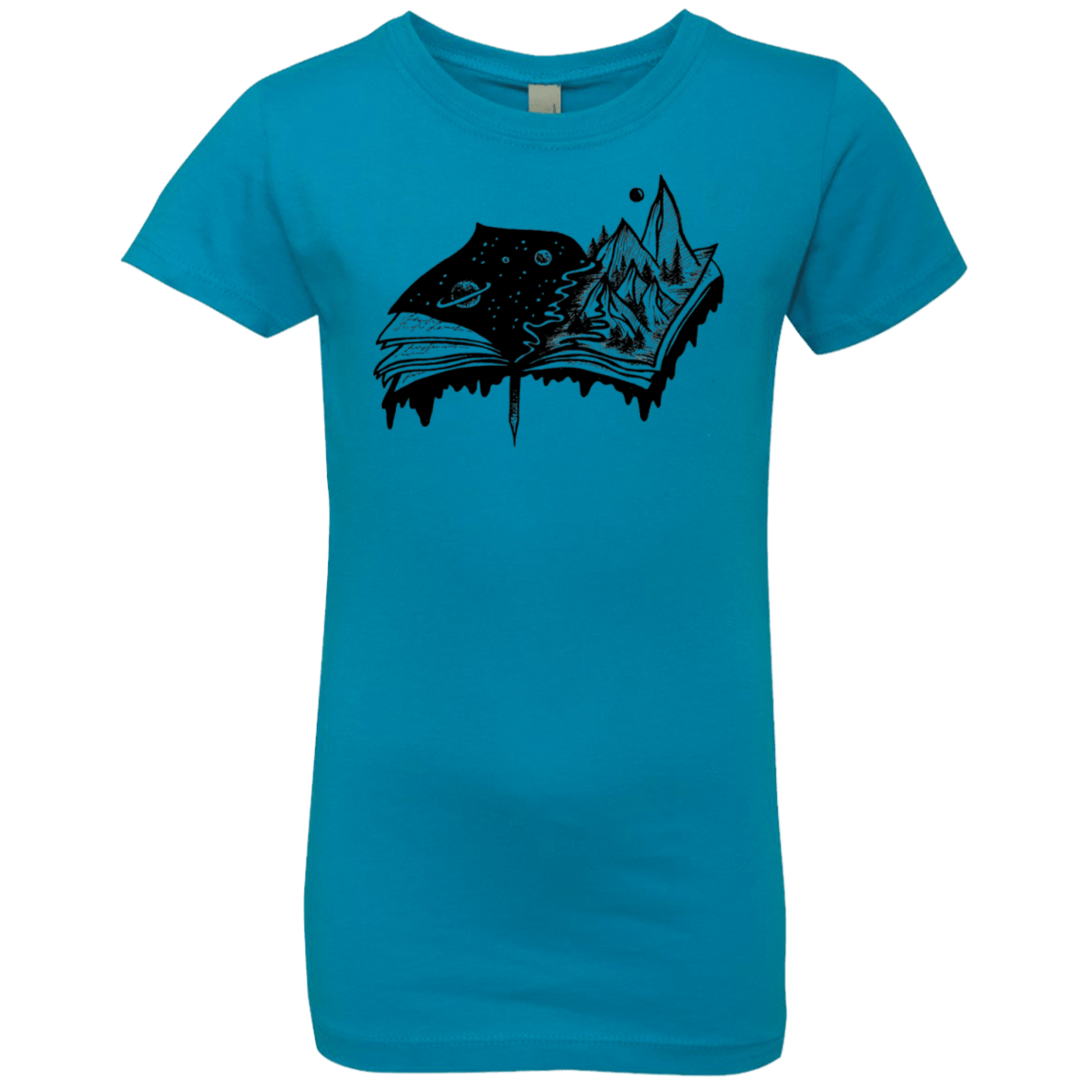 T-Shirts Turquoise / YXS Reading is Life Girls Premium T-Shirt