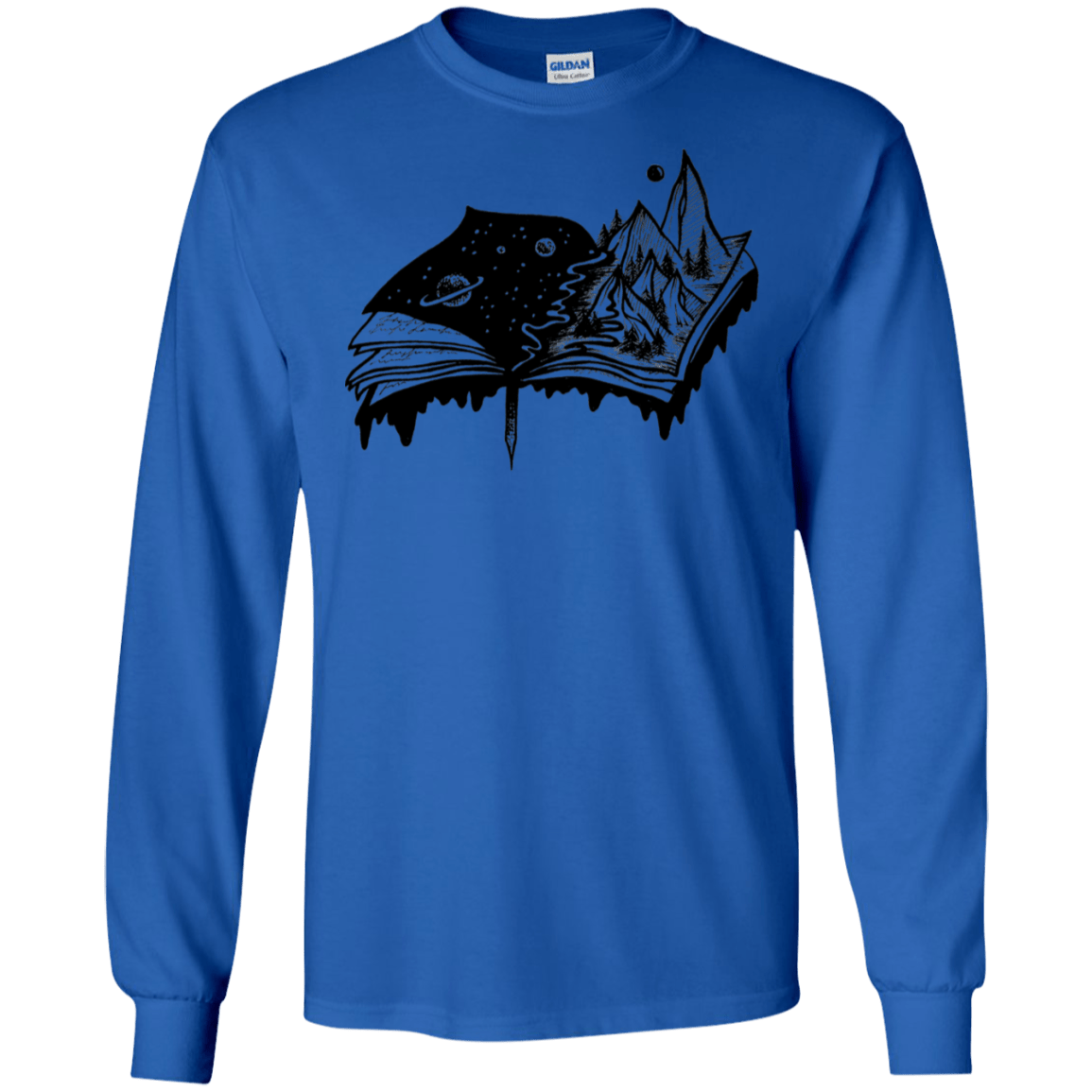 T-Shirts Royal / S Reading is Life Men's Long Sleeve T-Shirt