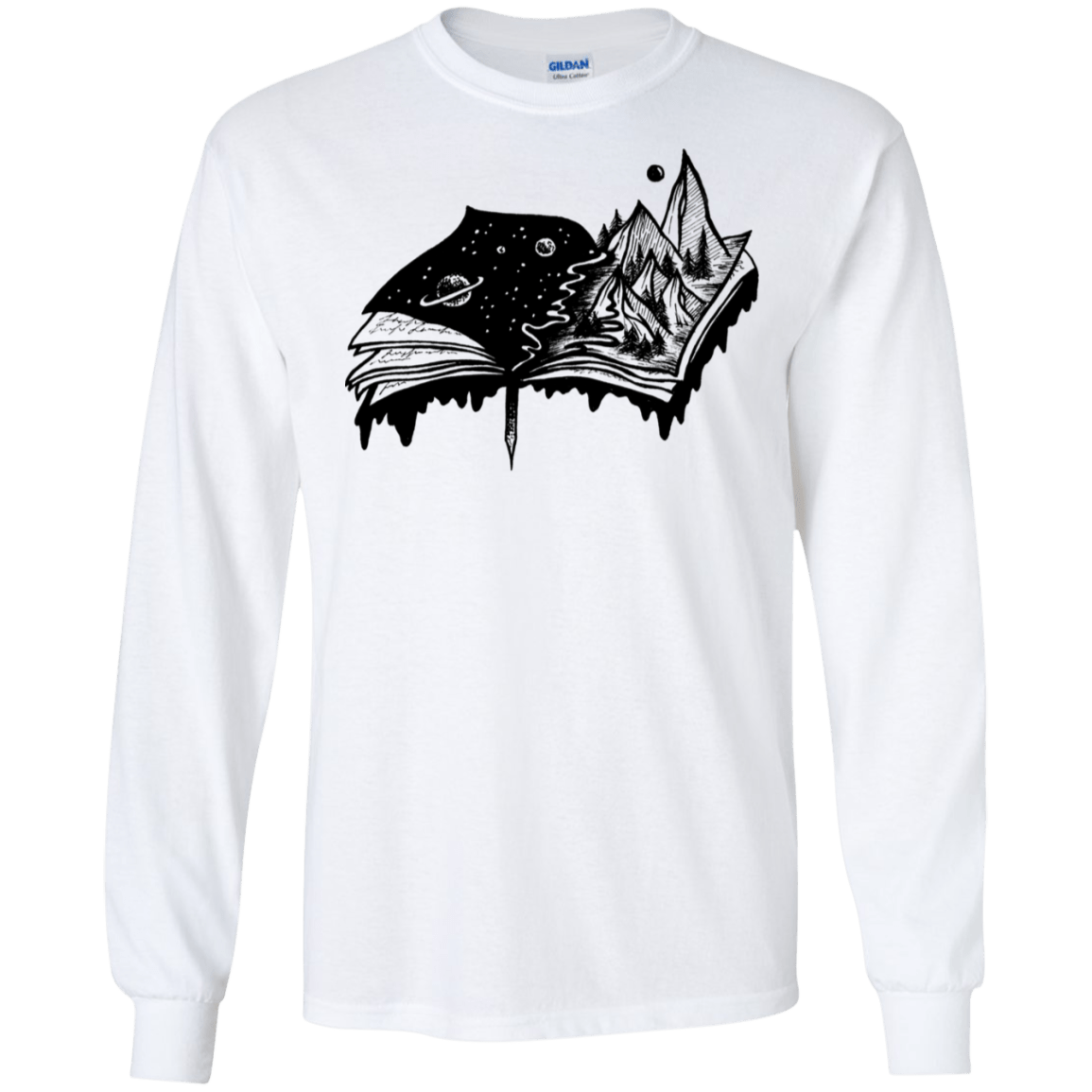 T-Shirts White / S Reading is Life Men's Long Sleeve T-Shirt