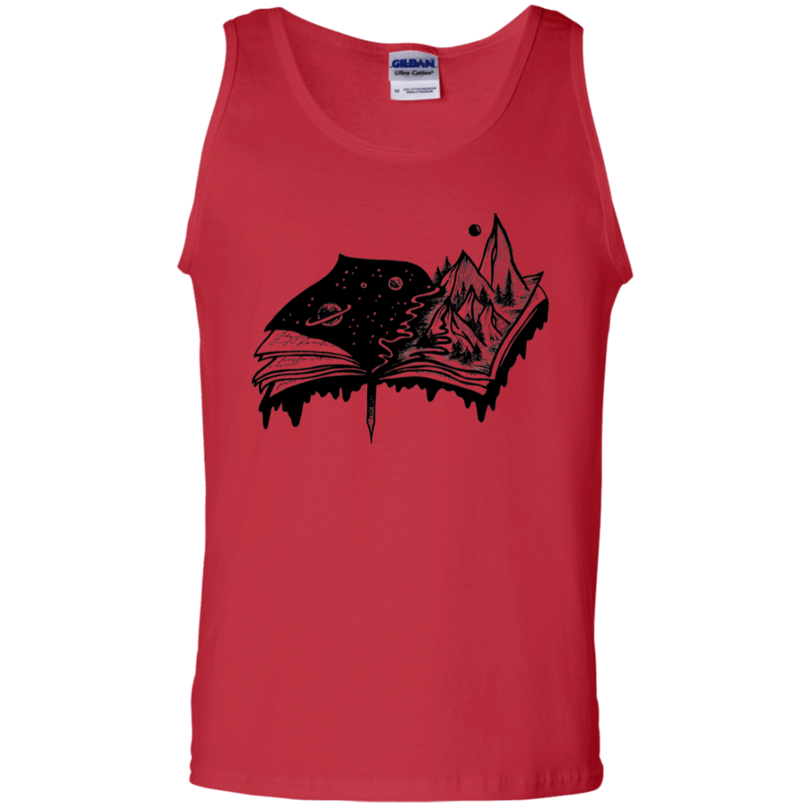 T-Shirts Red / S Reading is Life Men's Tank Top