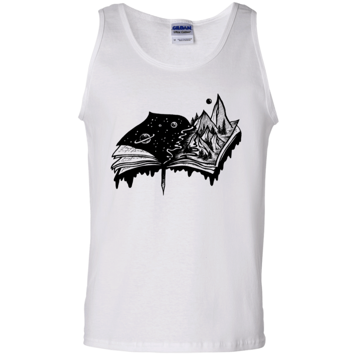 T-Shirts White / S Reading is Life Men's Tank Top