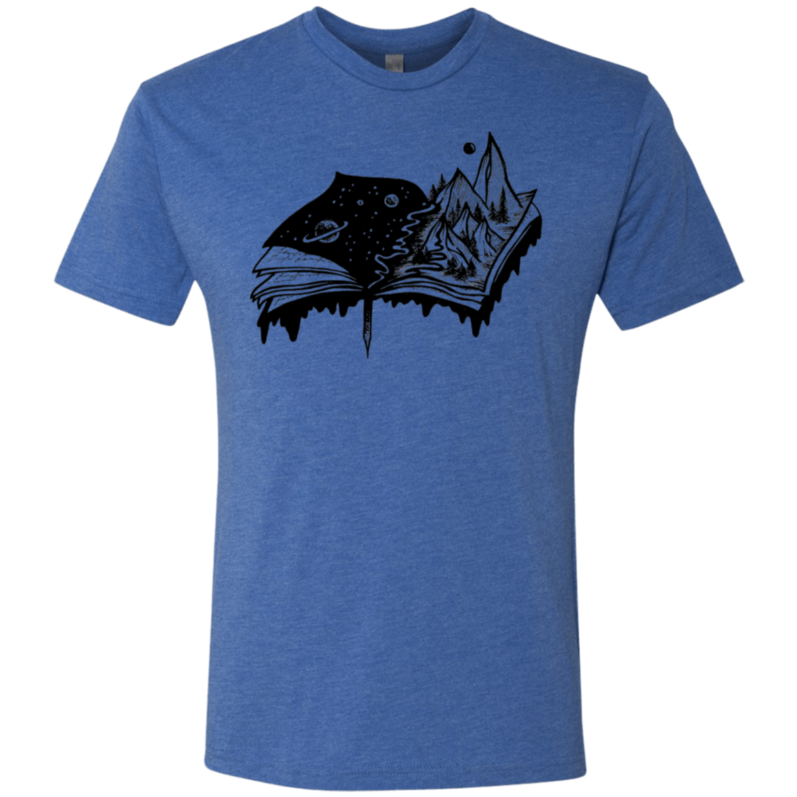 T-Shirts Vintage Royal / S Reading is Life Men's Triblend T-Shirt