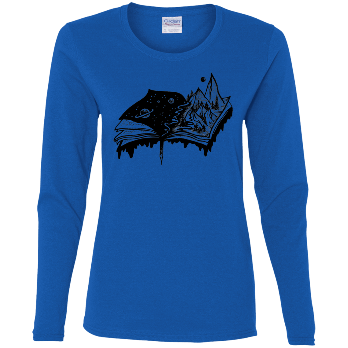 T-Shirts Royal / S Reading is Life Women's Long Sleeve T-Shirt
