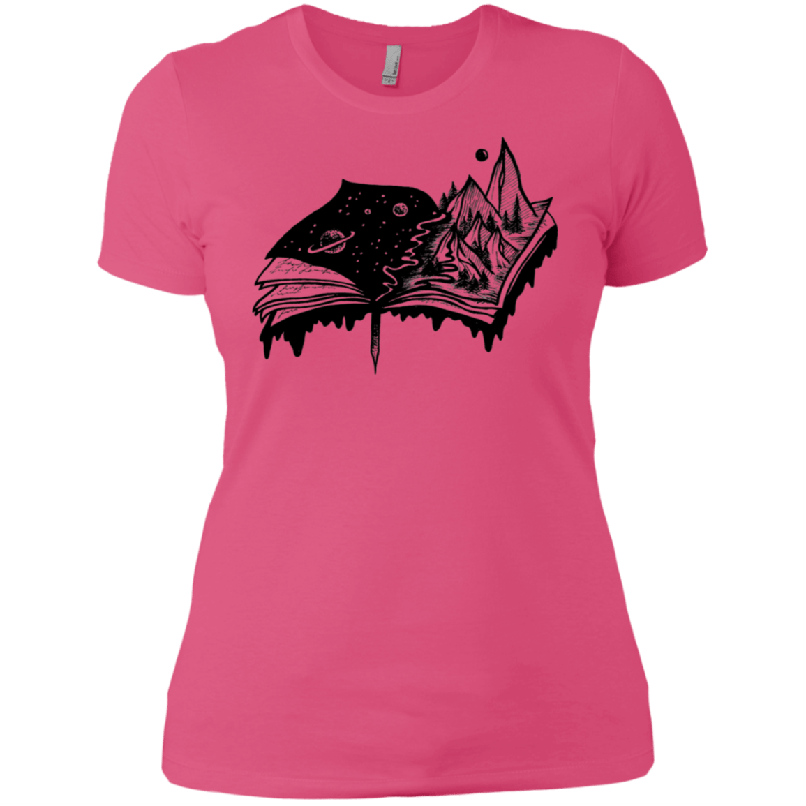 T-Shirts Hot Pink / X-Small Reading is Life Women's Premium T-Shirt