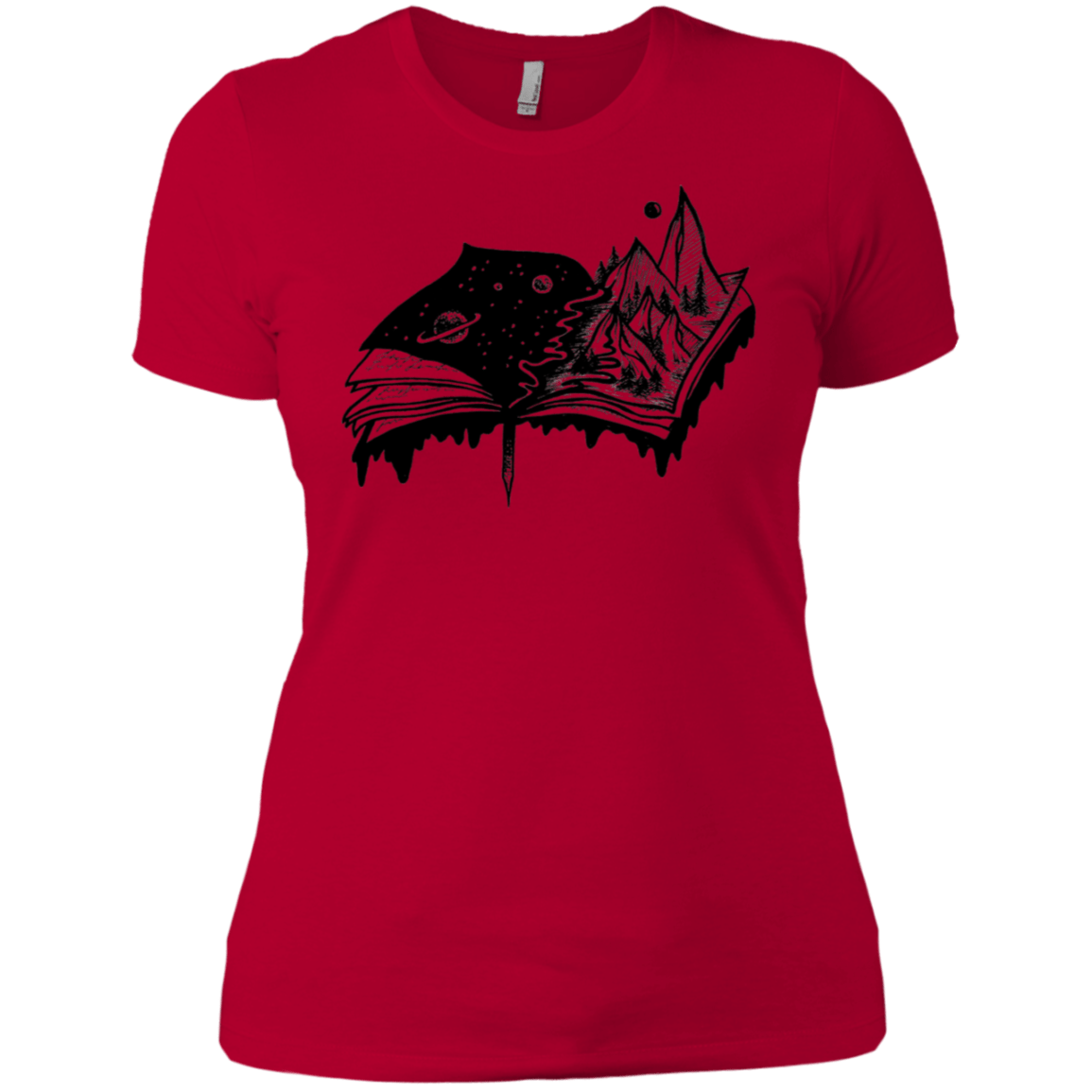 T-Shirts Red / X-Small Reading is Life Women's Premium T-Shirt