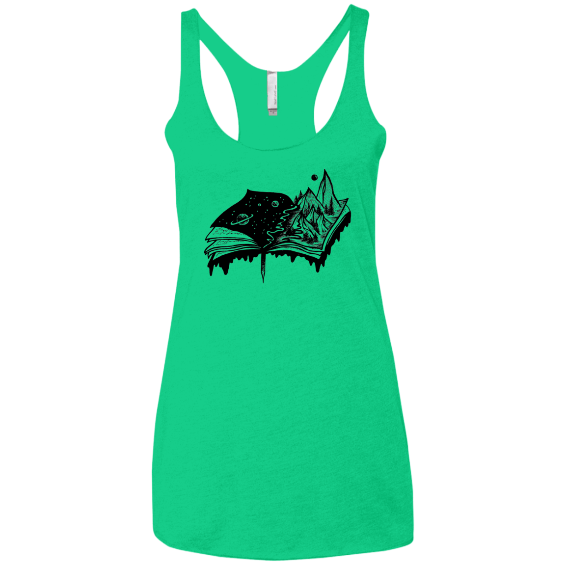 T-Shirts Envy / X-Small Reading is Life Women's Triblend Racerback Tank