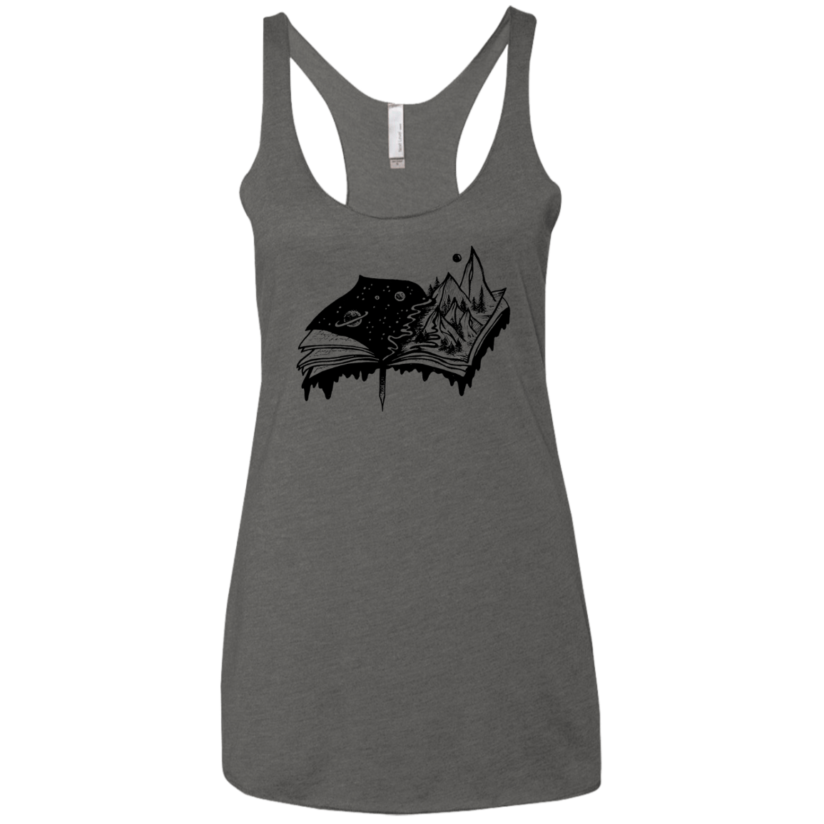 T-Shirts Premium Heather / X-Small Reading is Life Women's Triblend Racerback Tank