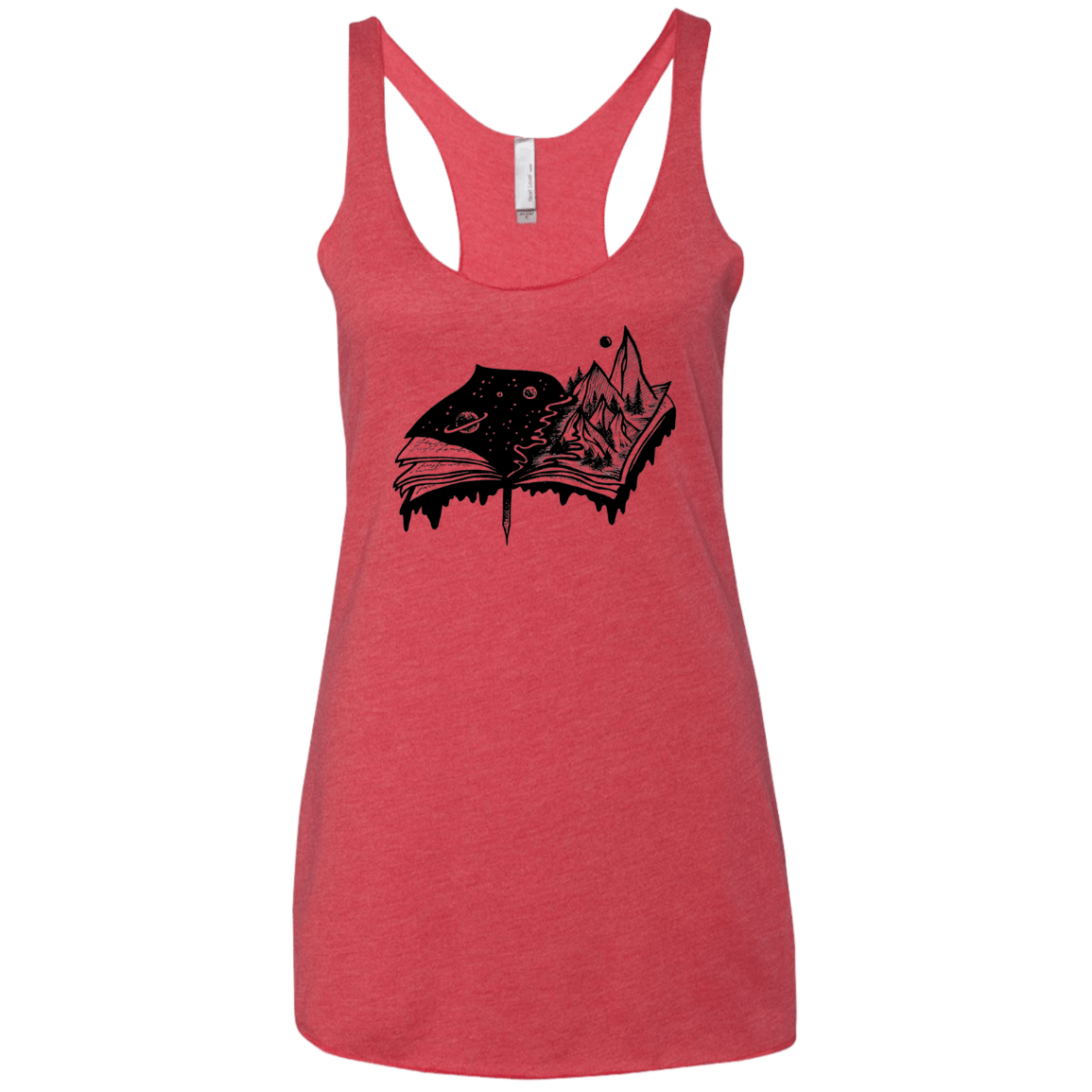 T-Shirts Vintage Red / X-Small Reading is Life Women's Triblend Racerback Tank