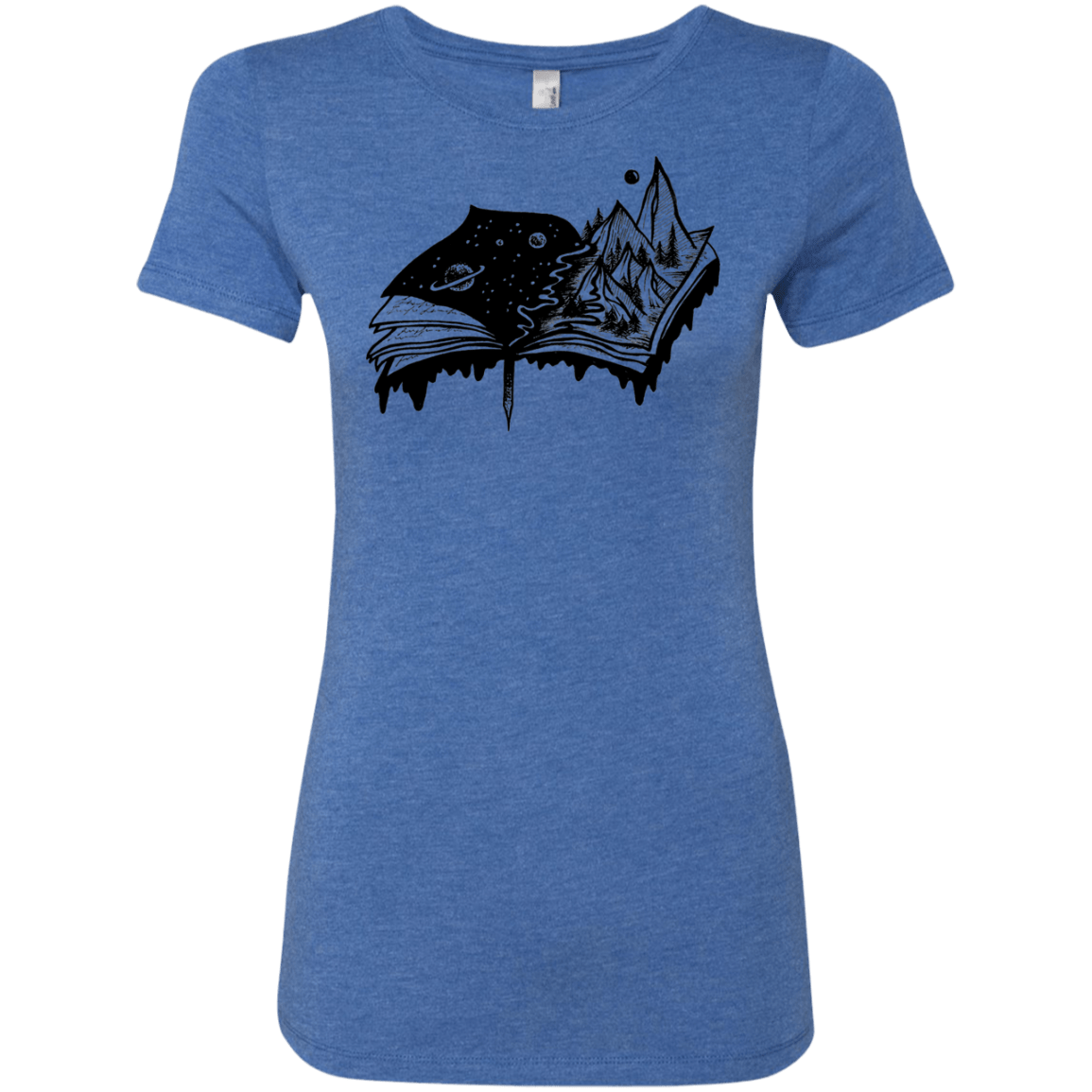 T-Shirts Vintage Royal / S Reading is Life Women's Triblend T-Shirt