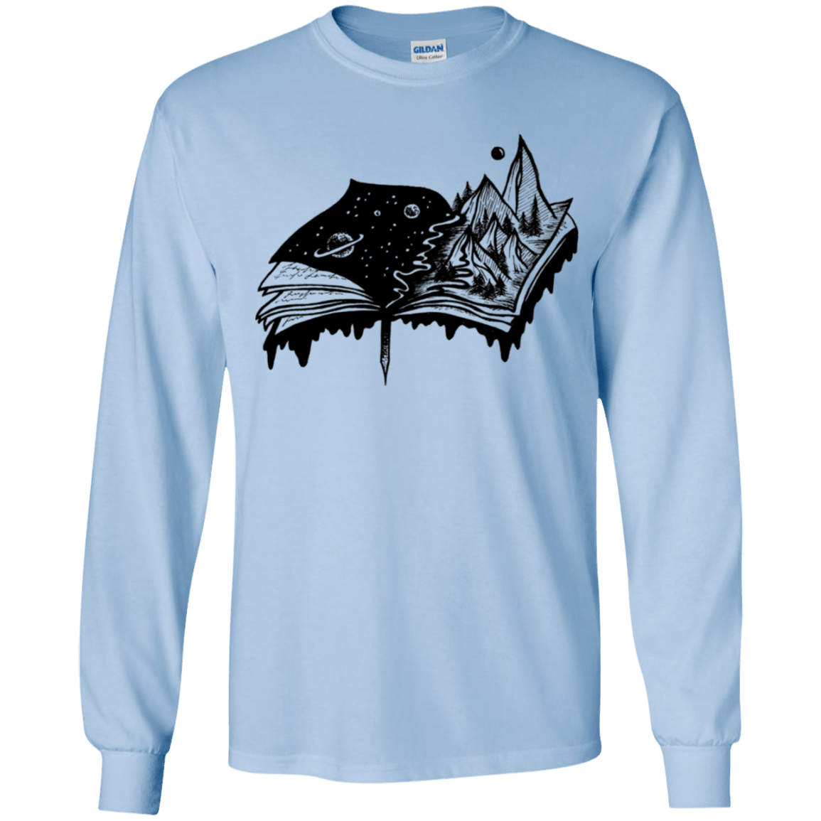 T-Shirts Light Blue / YS Reading is Life Youth Long Sleeve T-Shirt