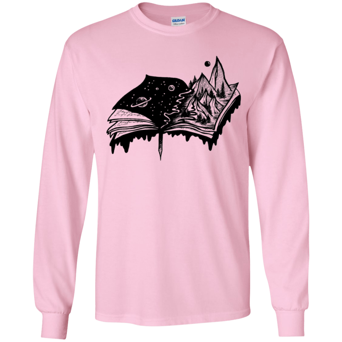 T-Shirts Light Pink / YS Reading is Life Youth Long Sleeve T-Shirt