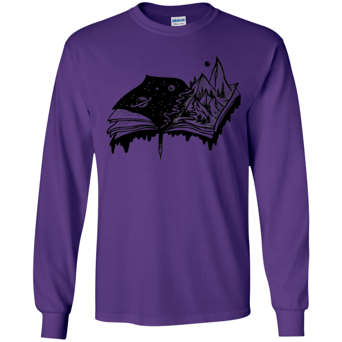 T-Shirts Purple / YS Reading is Life Youth Long Sleeve T-Shirt