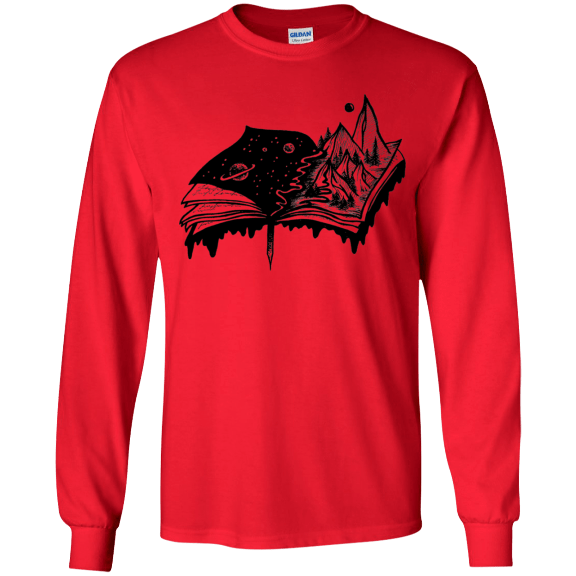 T-Shirts Red / YS Reading is Life Youth Long Sleeve T-Shirt