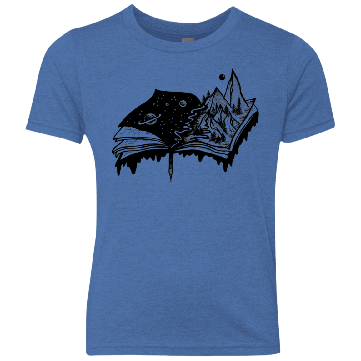 T-Shirts Vintage Royal / YXS Reading is Life Youth Triblend T-Shirt