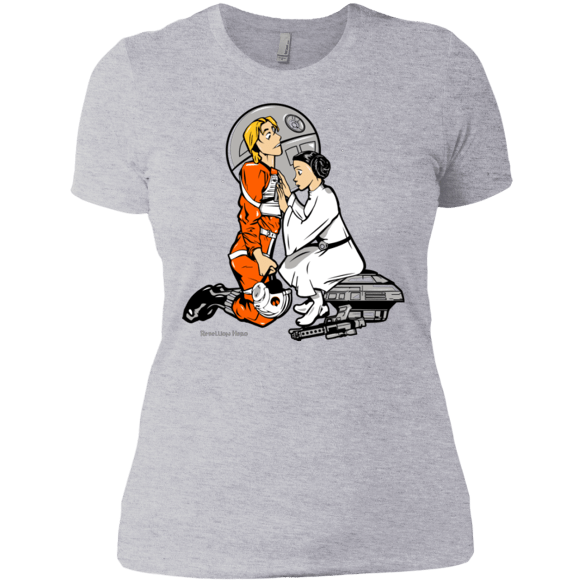 T-Shirts Heather Grey / X-Small Rebellon Hero Women's Premium T-Shirt