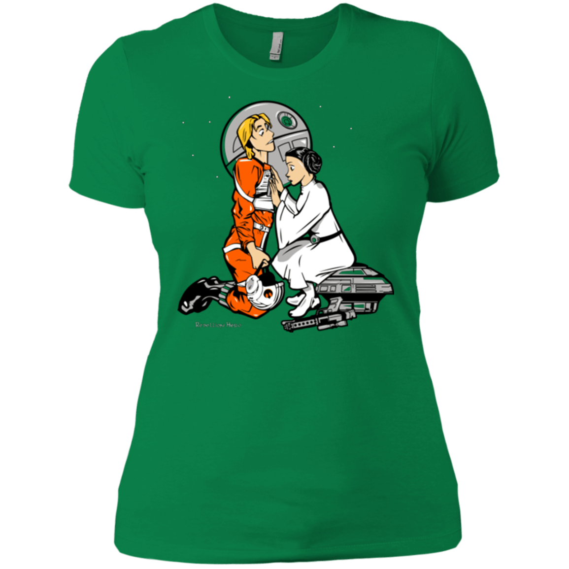 T-Shirts Kelly Green / X-Small Rebellon Hero Women's Premium T-Shirt