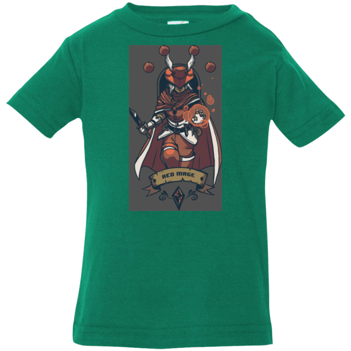 T-Shirts Kelly / 6 Months Red Mage Infant Premium T-Shirt