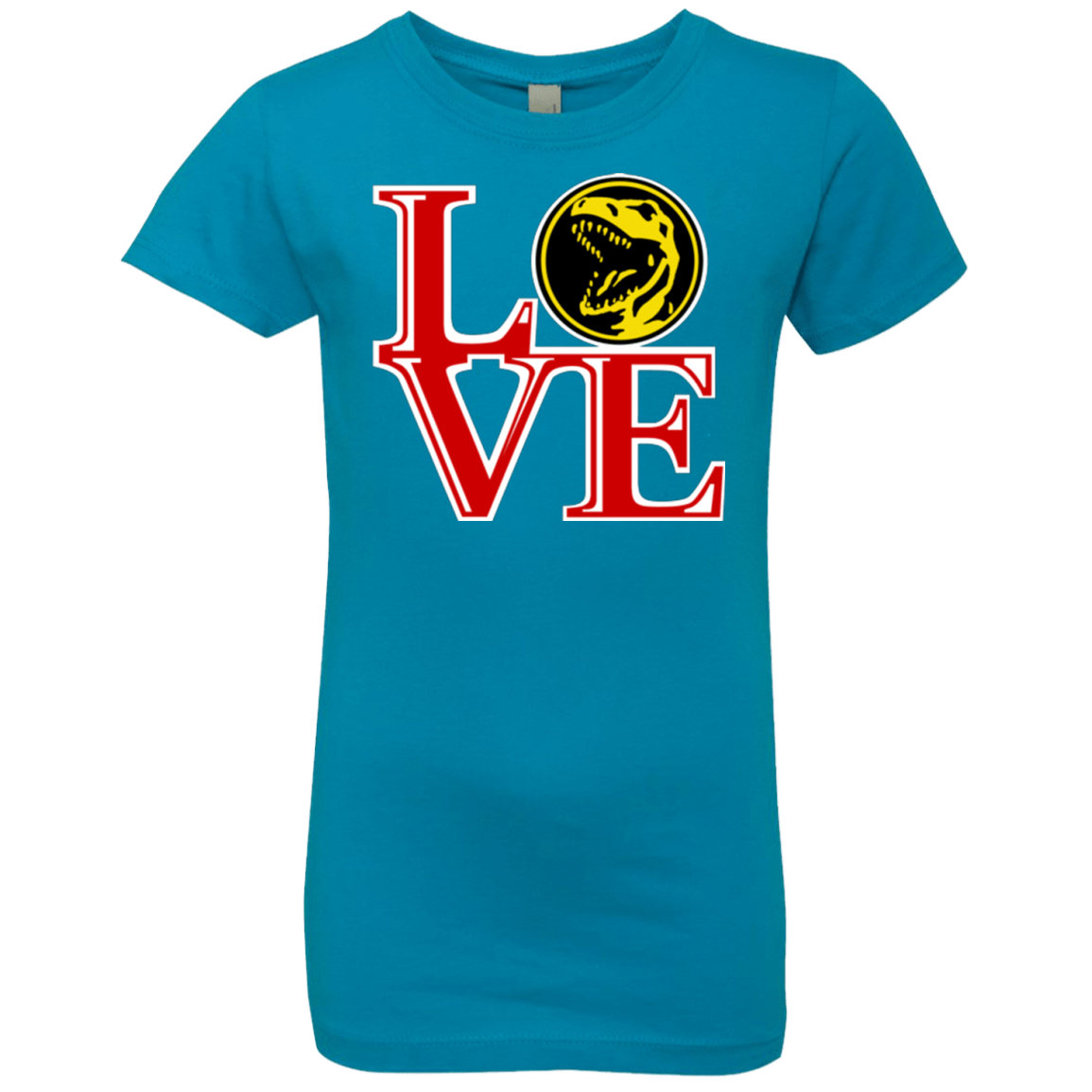 T-Shirts Turquoise / YXS Red Ranger LOVE Girls Premium T-Shirt
