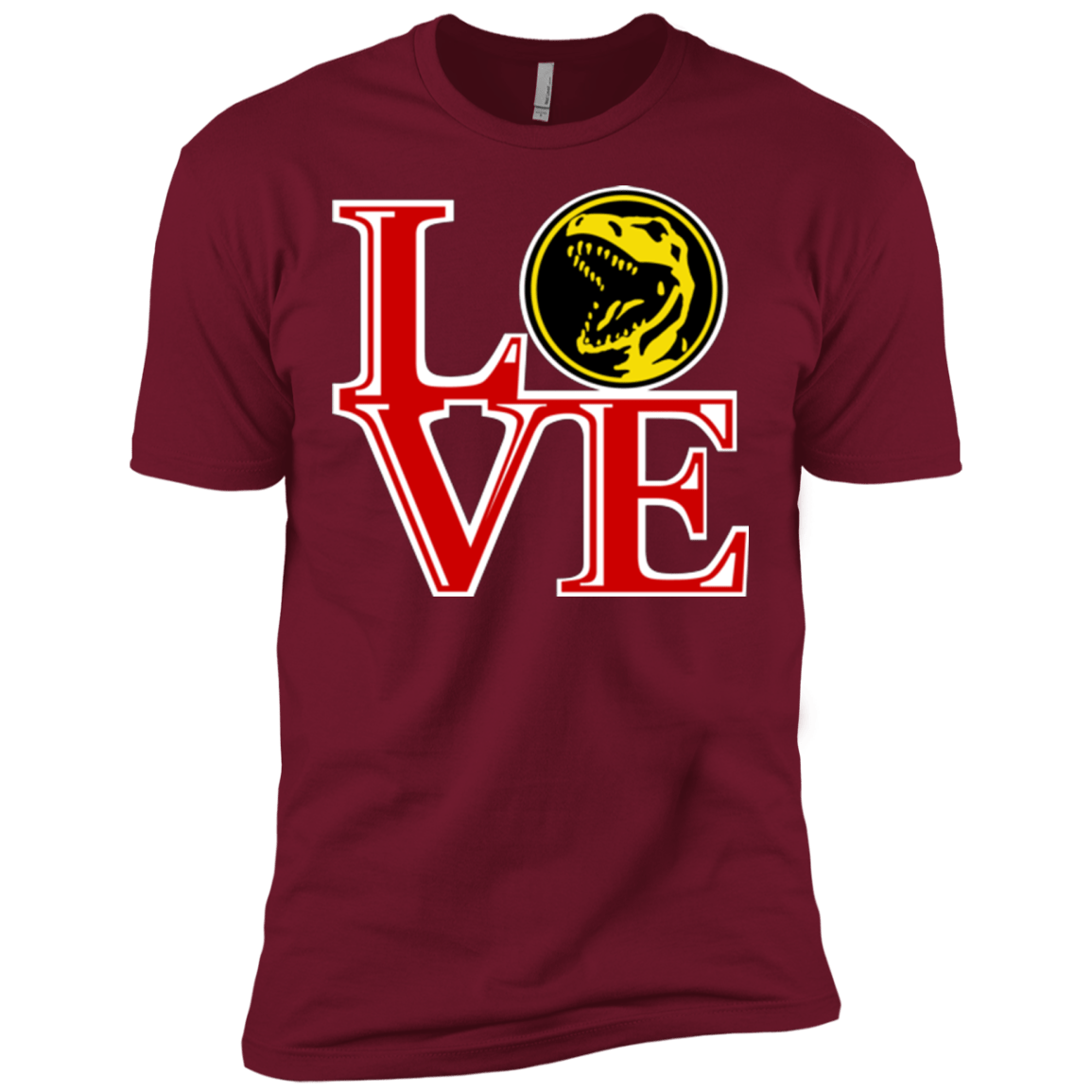 T-Shirts Cardinal / X-Small Red Ranger LOVE Men's Premium T-Shirt