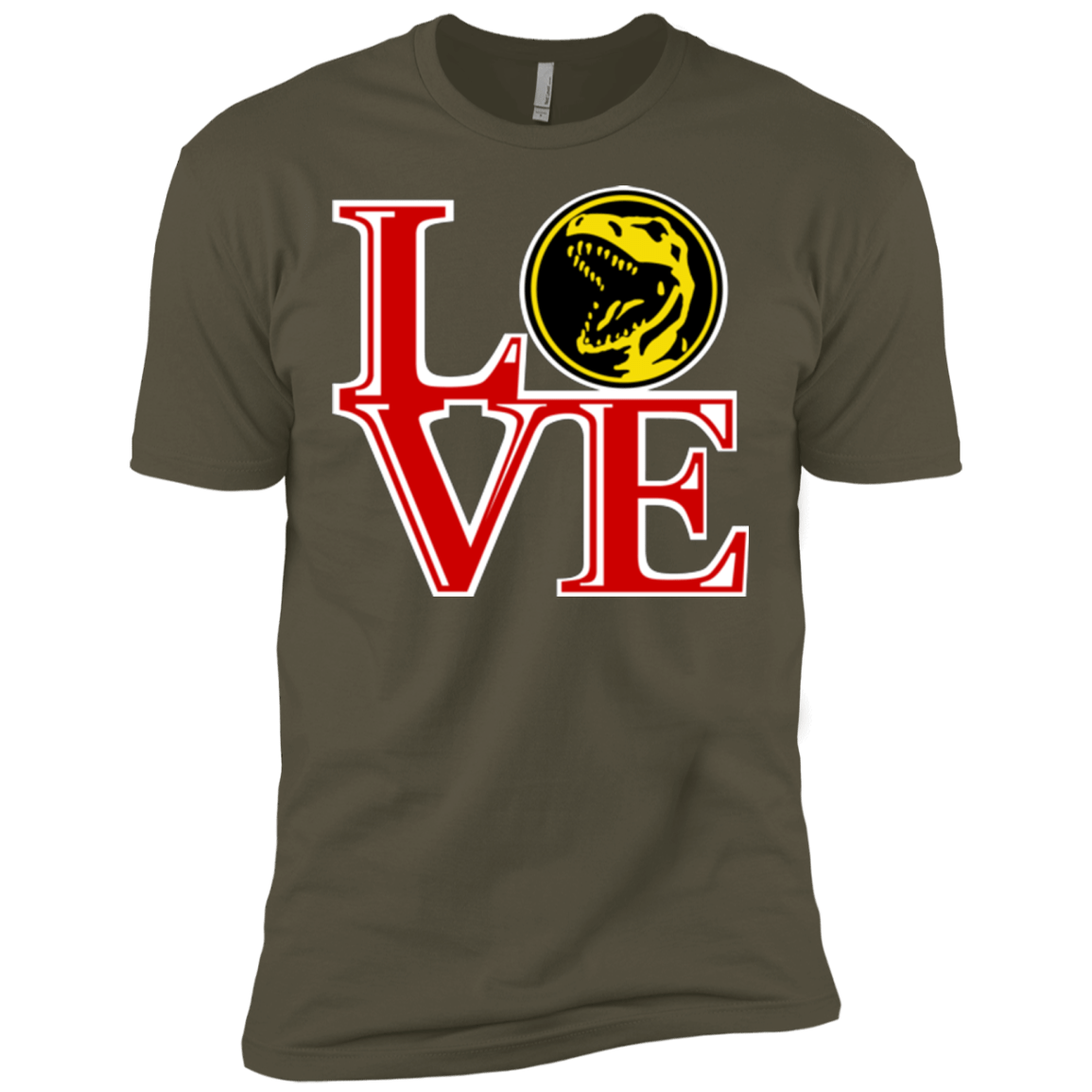 T-Shirts Military Green / X-Small Red Ranger LOVE Men's Premium T-Shirt