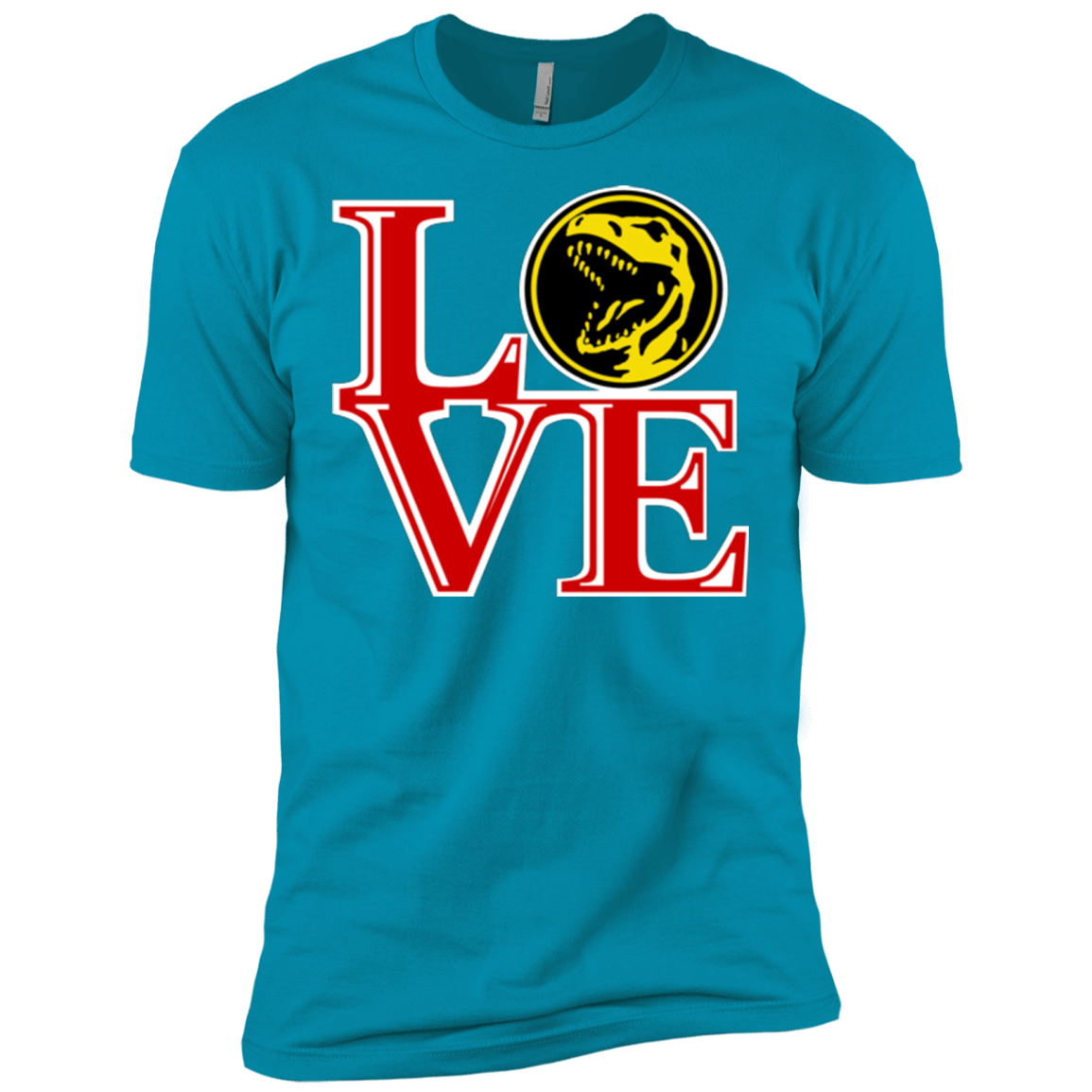 T-Shirts Turquoise / X-Small Red Ranger LOVE Men's Premium T-Shirt
