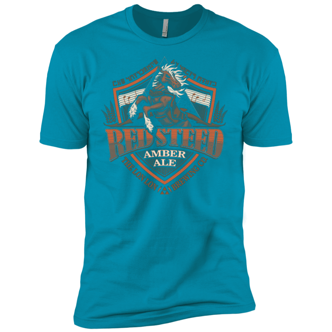 T-Shirts Turquoise / X-Small Red Steed Amber Ale Men's Premium T-Shirt
