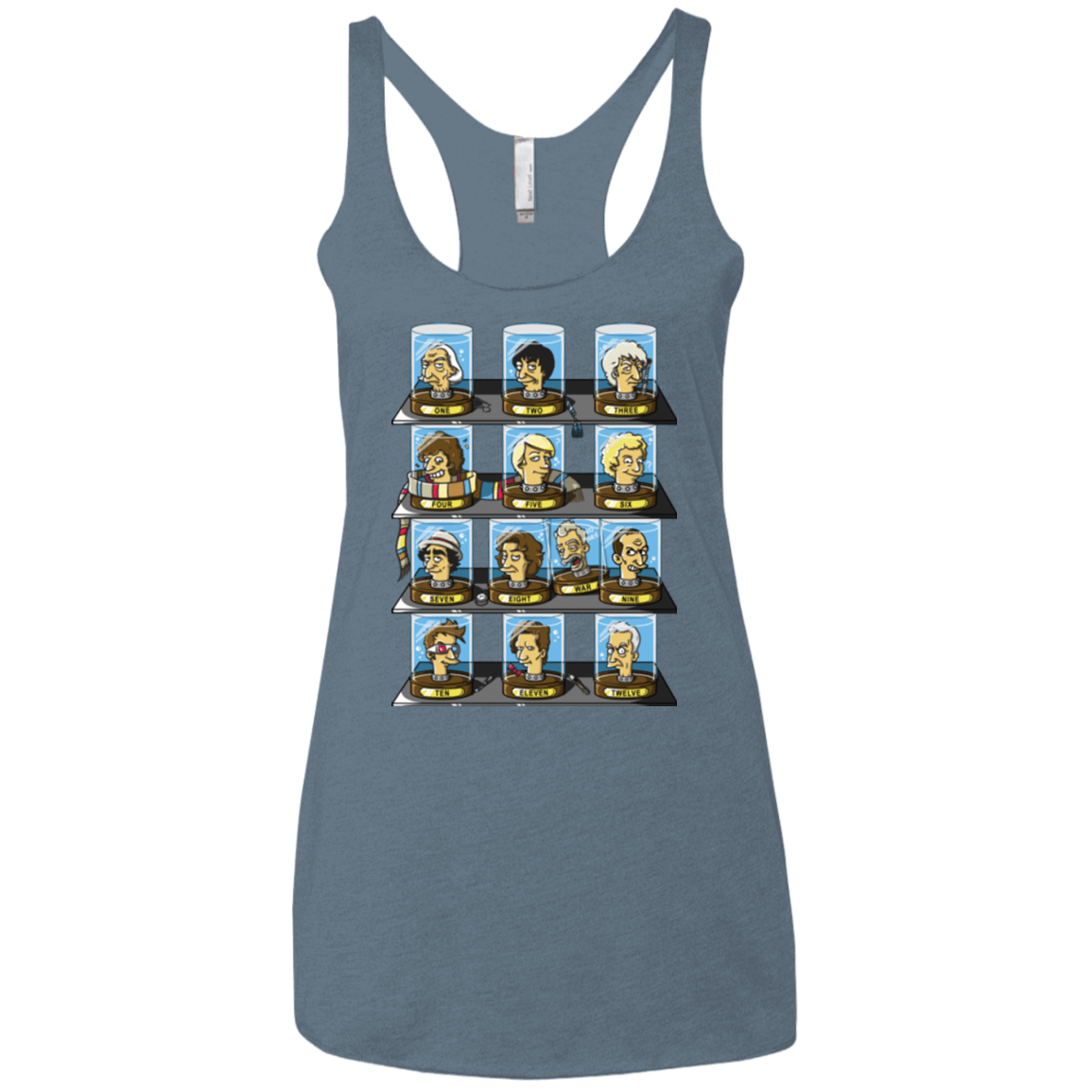 T-Shirts Indigo / X-Small Regen O Rama Women's Triblend Racerback Tank