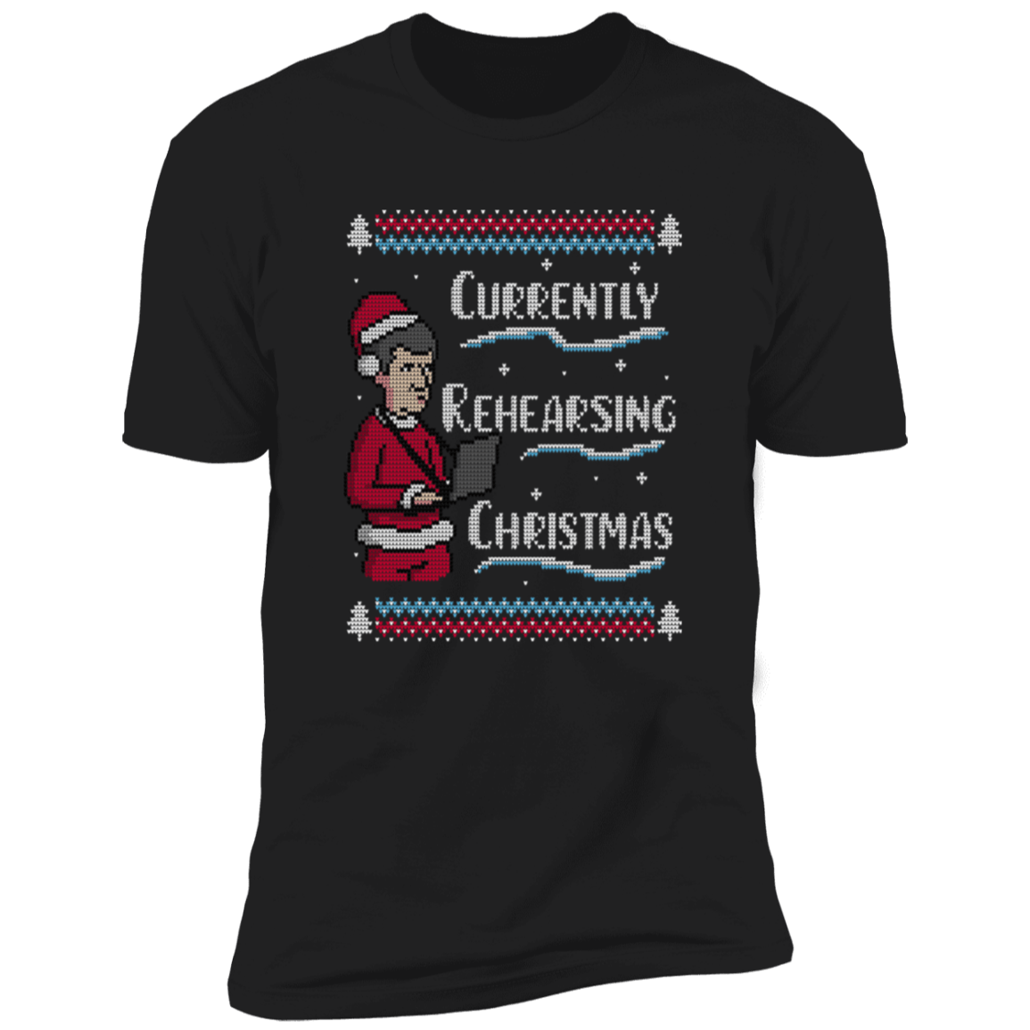 T-Shirts Black / X-Small Rehearsing Christmas Men's Premium T-Shirt