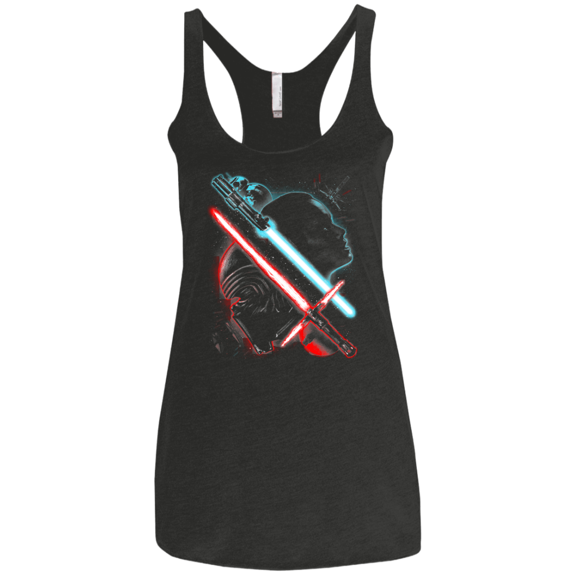 T-Shirts Vintage Black / X-Small Rey Ren Women's Triblend Racerback Tank