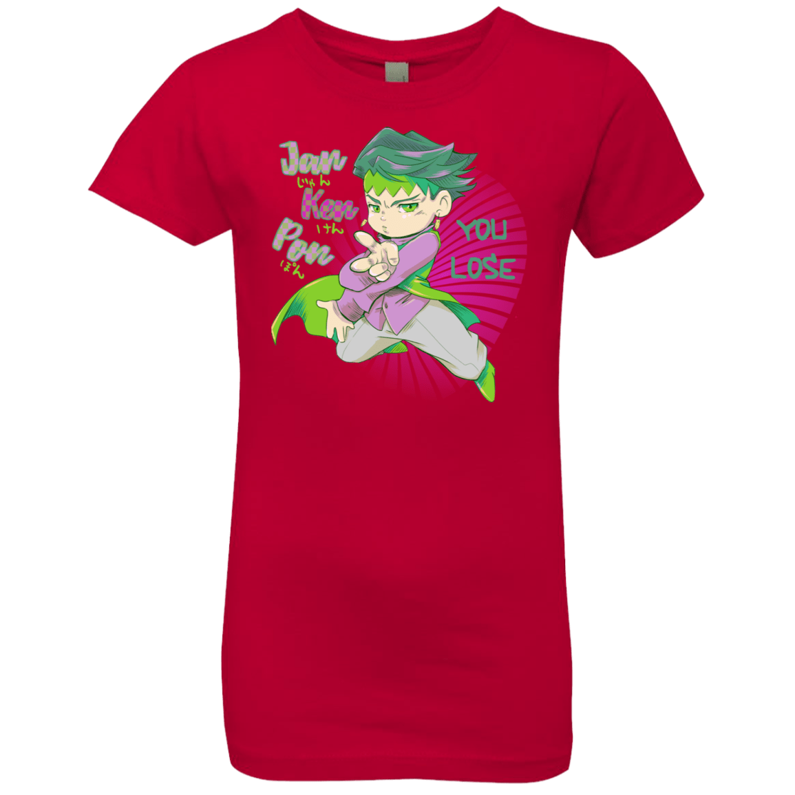 T-Shirts Red / YXS Rohan Kishibe Girls Premium T-Shirt