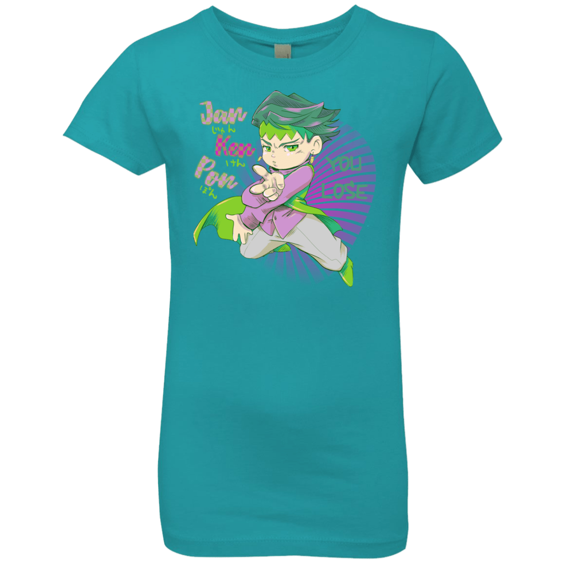 T-Shirts Tahiti Blue / YXS Rohan Kishibe Girls Premium T-Shirt