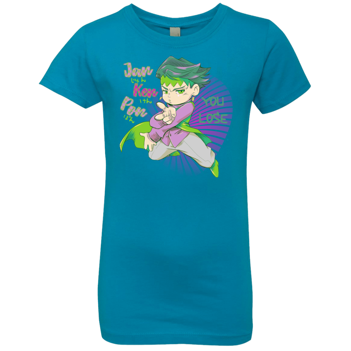T-Shirts Turquoise / YXS Rohan Kishibe Girls Premium T-Shirt
