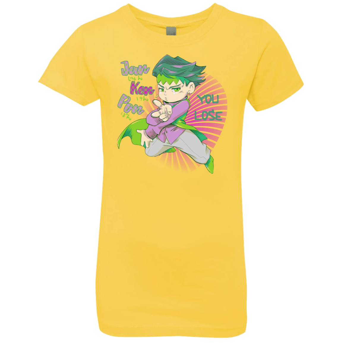 T-Shirts Vibrant Yellow / YXS Rohan Kishibe Girls Premium T-Shirt