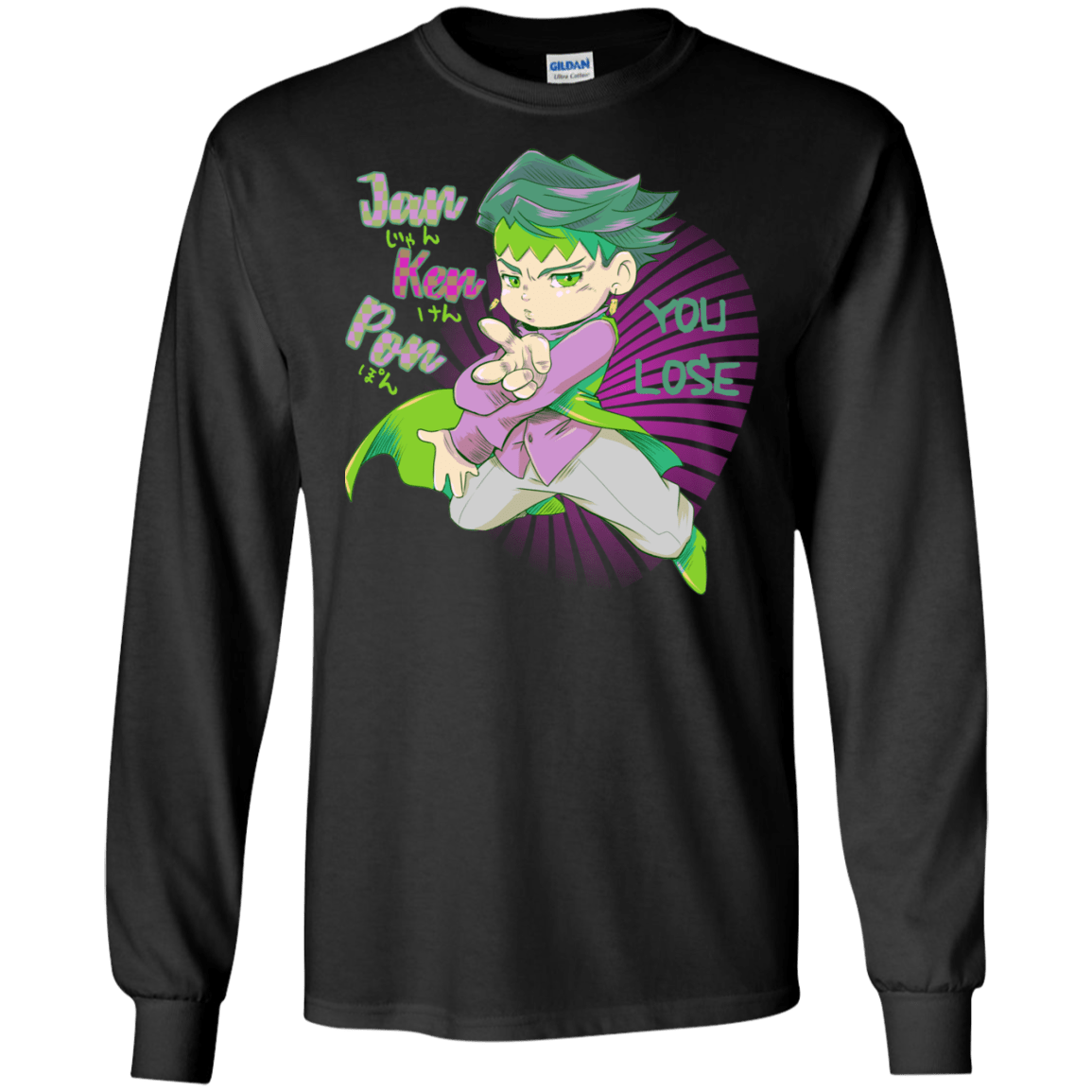 T-Shirts Black / S Rohan Kishibe Men's Long Sleeve T-Shirt