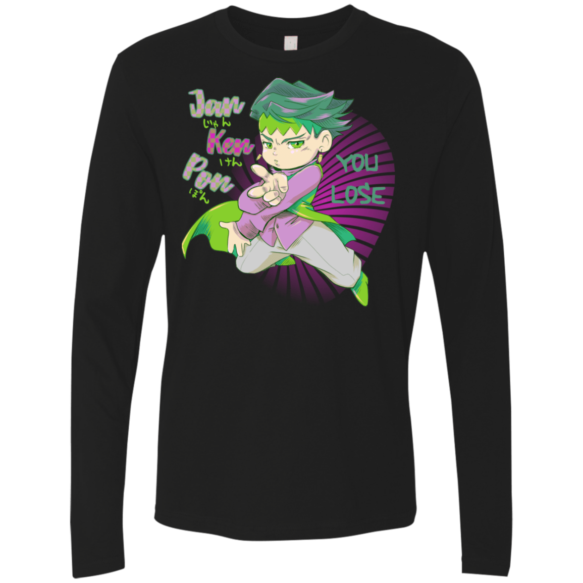 T-Shirts Black / S Rohan Kishibe Men's Premium Long Sleeve