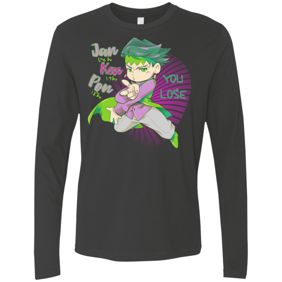 T-Shirts Heavy Metal / S Rohan Kishibe Men's Premium Long Sleeve