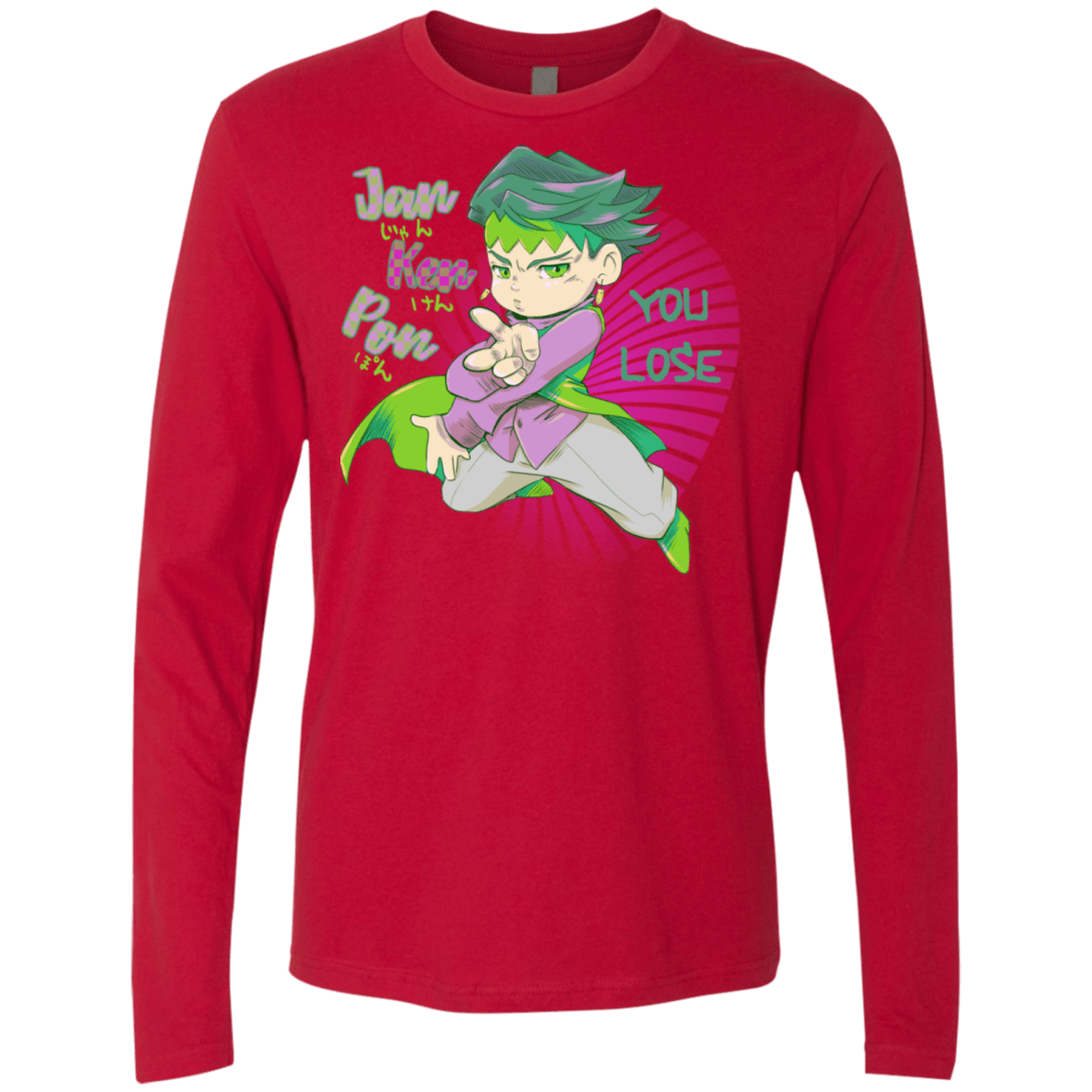 T-Shirts Red / S Rohan Kishibe Men's Premium Long Sleeve