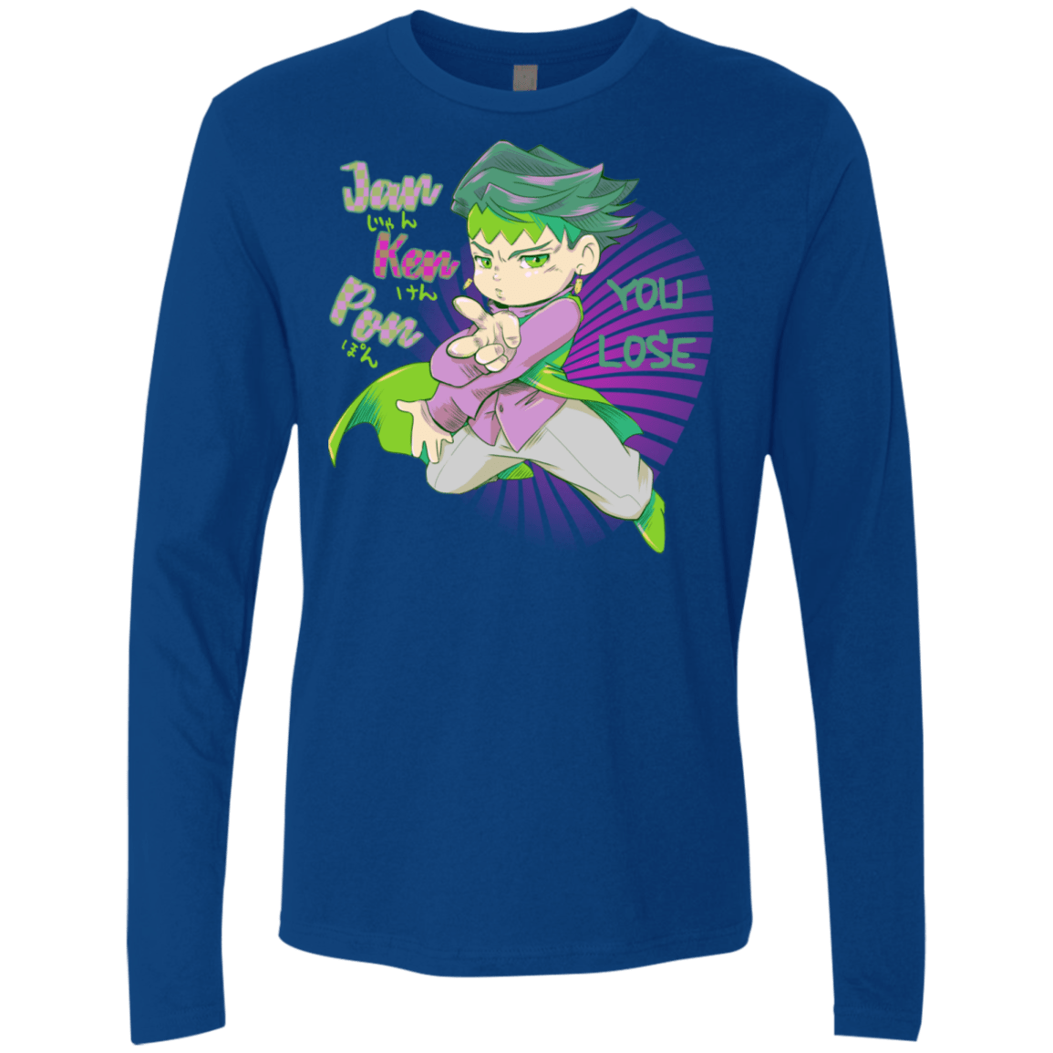 T-Shirts Royal / S Rohan Kishibe Men's Premium Long Sleeve