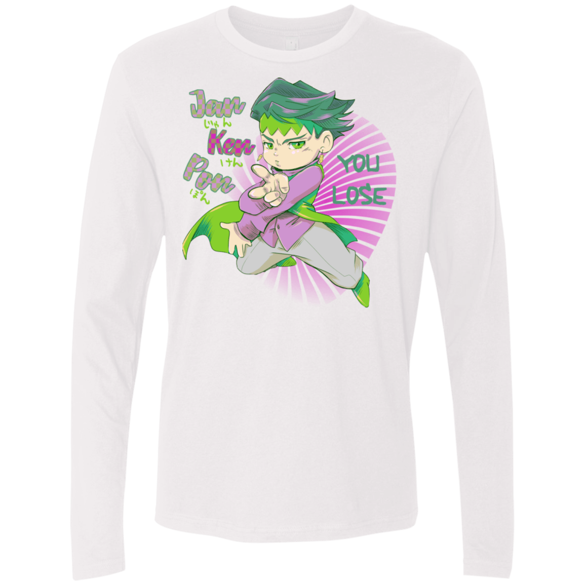 T-Shirts White / S Rohan Kishibe Men's Premium Long Sleeve