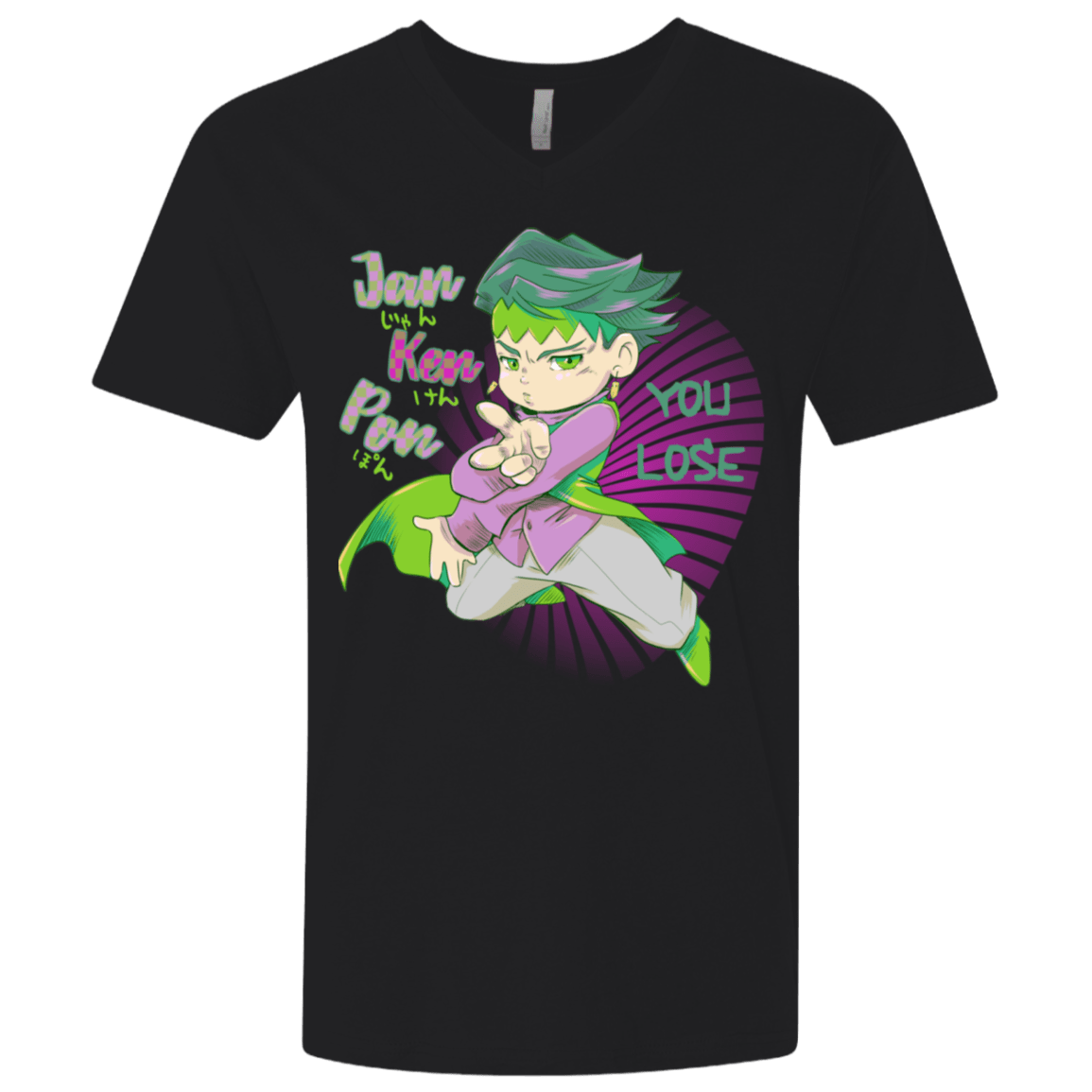 T-Shirts Black / X-Small Rohan Kishibe Men's Premium V-Neck