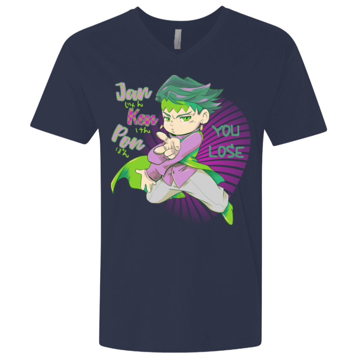 T-Shirts Midnight Navy / X-Small Rohan Kishibe Men's Premium V-Neck