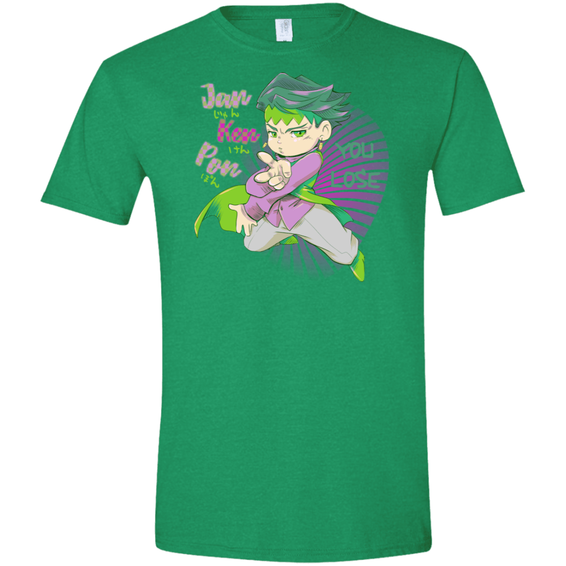 T-Shirts Heather Irish Green / S Rohan Kishibe Men's Semi-Fitted Softstyle