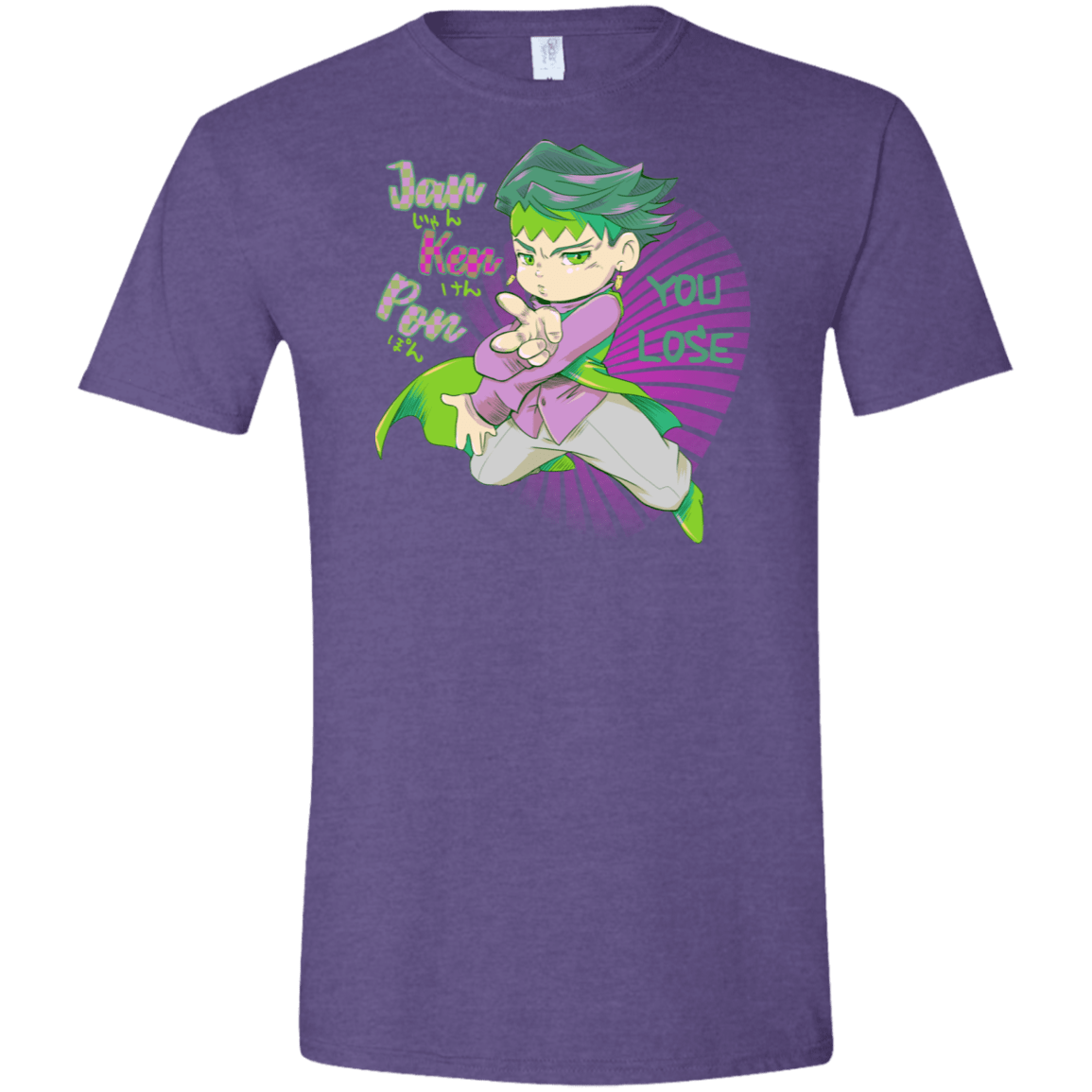 T-Shirts Heather Purple / S Rohan Kishibe Men's Semi-Fitted Softstyle