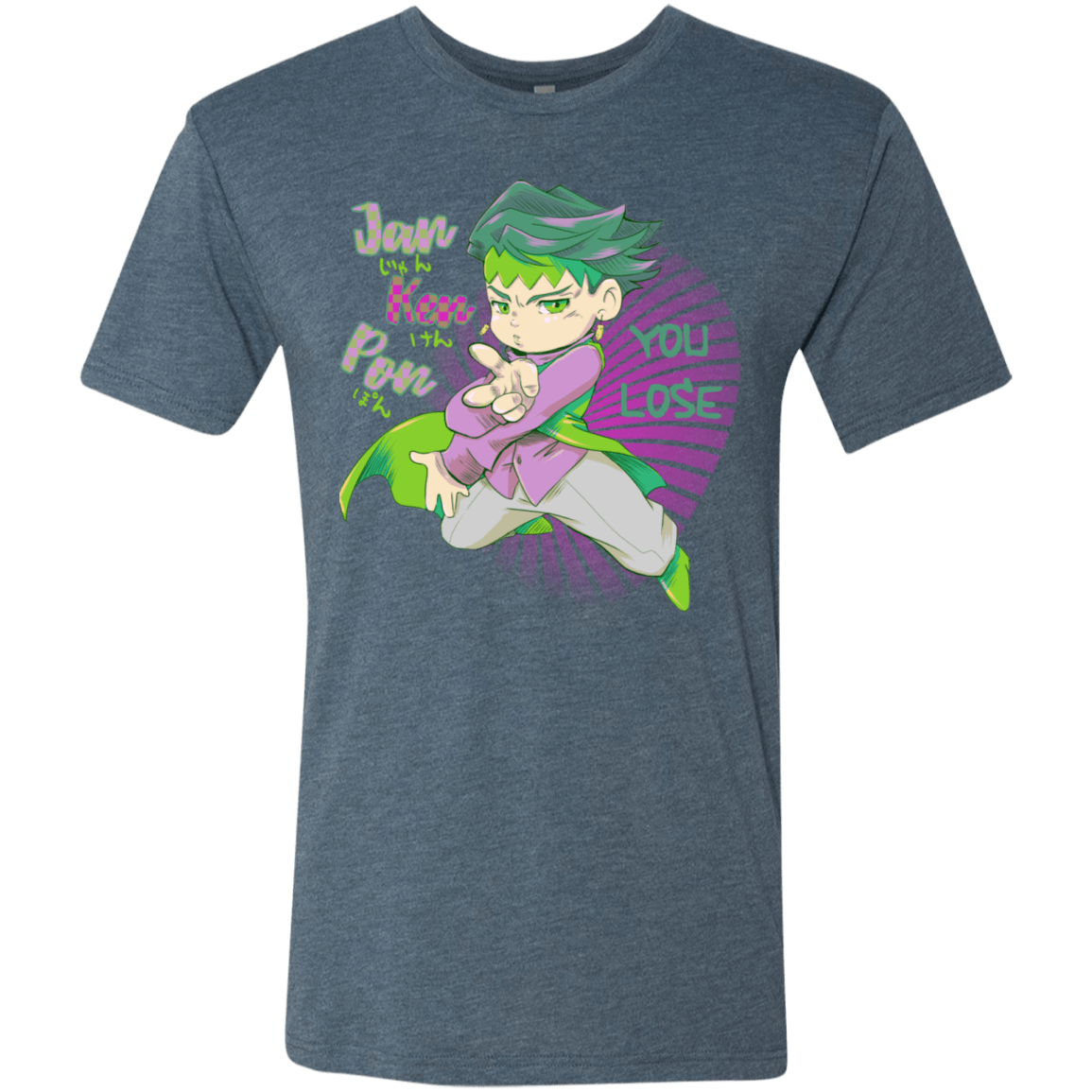 T-Shirts Indigo / S Rohan Kishibe Men's Triblend T-Shirt