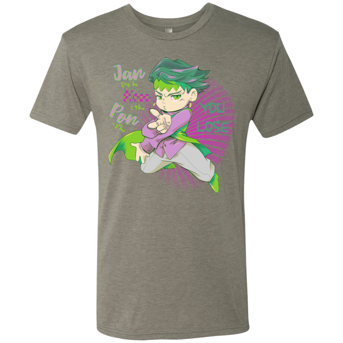 T-Shirts Venetian Grey / S Rohan Kishibe Men's Triblend T-Shirt