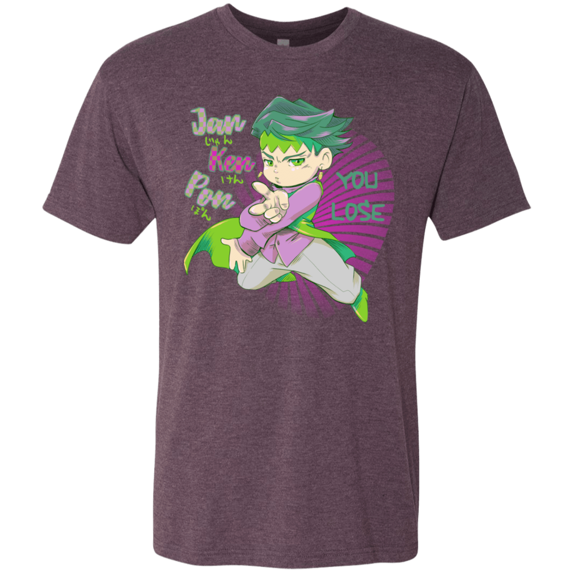 T-Shirts Vintage Purple / S Rohan Kishibe Men's Triblend T-Shirt